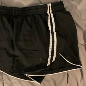 Black athletic shorts